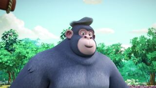 Панда и Петушок Лука S1E40 Кролик играют в баскетбол