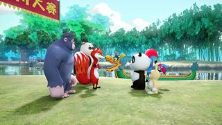 Панда и Петушок Лука S1E46 Гонка на лодках