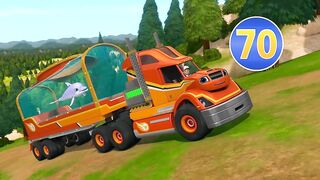 Вспыш и чудо машинки S6E12 Большегруз. Доставка дельфина