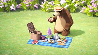 Маша и медведь S6E22 Пикник в сиреневых тонах