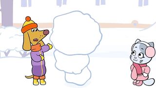 Оранжевая Корова S1E106 Снеговик