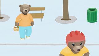 Приключения бурого медвежонка S1E26 Крошка Мишка на велосипеде